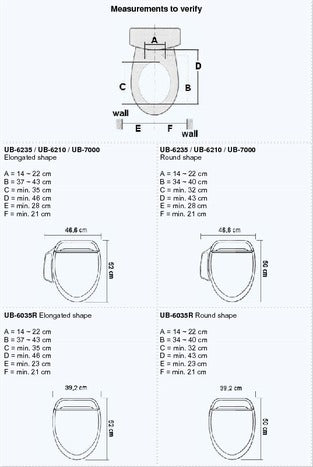 Bidet Toilet Seat with Remote Control- USPA UB-6035 - Youneed Massage Chair Richmond Vancouver Canada